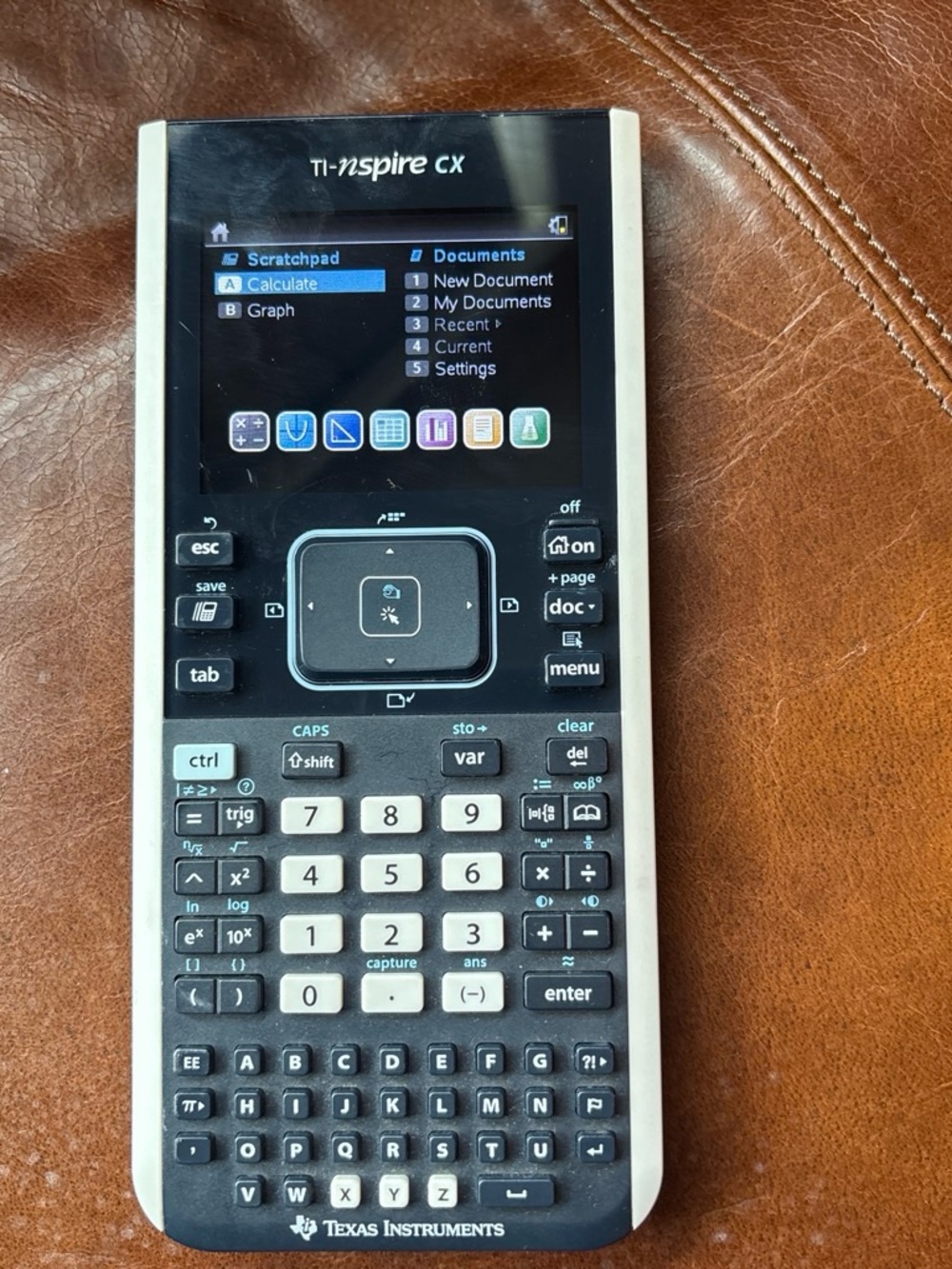 Texas Instruments TI-Nspire CX Black and White Graphing Calculator